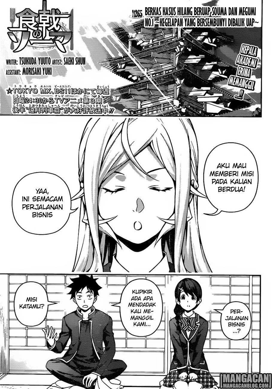Baca Shokugeki no Souma Etoile - Chapter 265 halaman 1