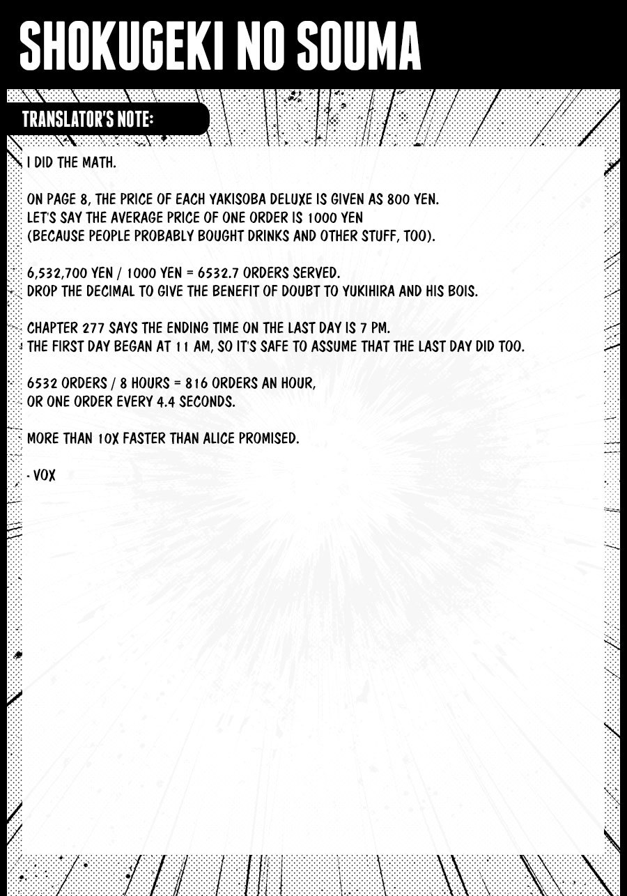 Baca Shokugeki no Souma Etoile - Chapter 280 halaman 20