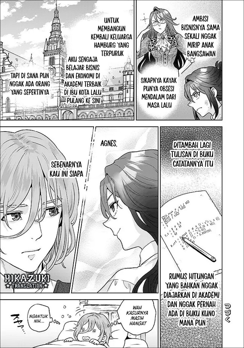 Baca Shounin Reijou Agnes Henkyou ni Tsuihou Sareta Akuyaku Reijou wa Shousai o Hakki Shi Nariagaru - Chapter 6.1 halaman 12