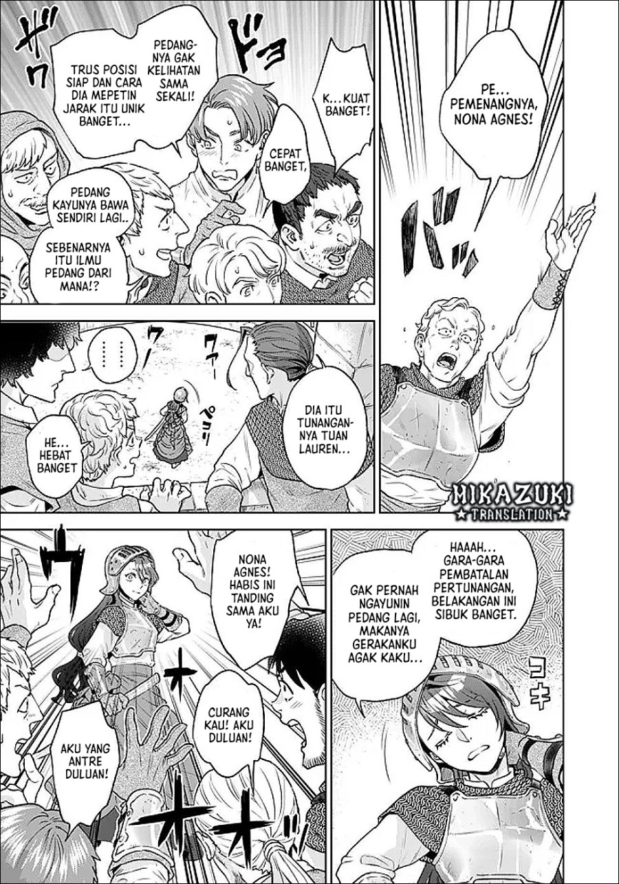 Baca Shounin Reijou Agnes Henkyou ni Tsuihou Sareta Akuyaku Reijou wa Shousai o Hakki Shi Nariagaru Chapter 8 Bahasa Indonesia page 24