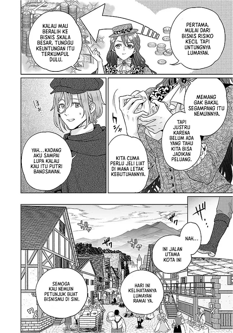 Baca Shounin Reijou Agnes Henkyou ni Tsuihou Sareta Akuyaku Reijou wa Shousai o Hakki Shi Nariagaru Chapter 8 Bahasa Indonesia page 46
