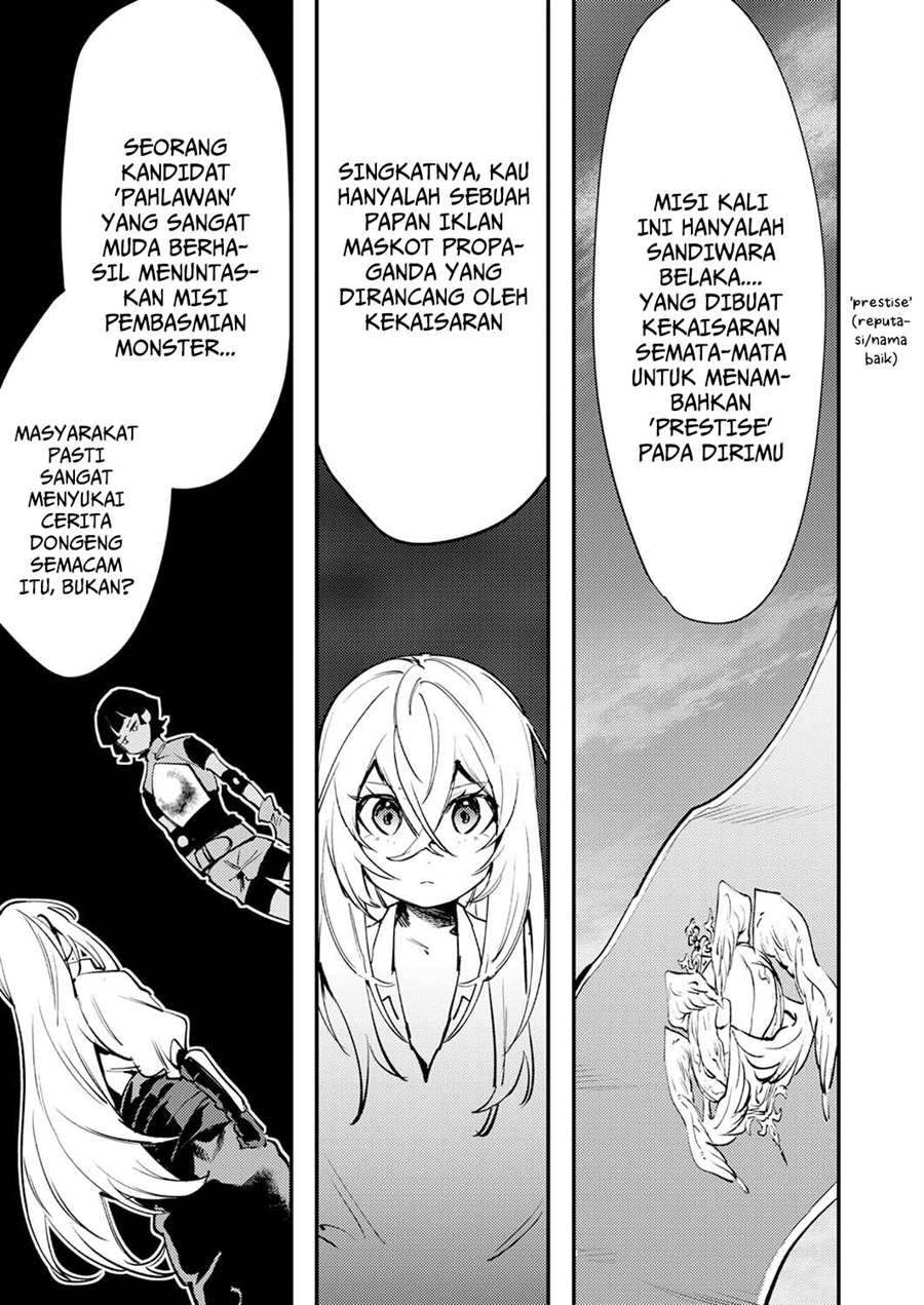 Baca Shura Youjo no Eiyuutan ~Hanpa-sha to Iwa Reta Youhei, Youjo ni Tensei Shite Nariagaru~ - Chapter 13 halaman 19