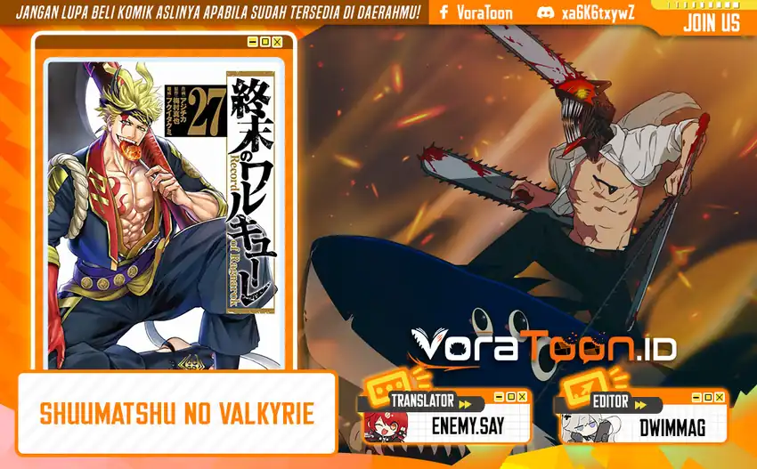 Shuumatsu no Valkyrie Chapter 124 - Page 1