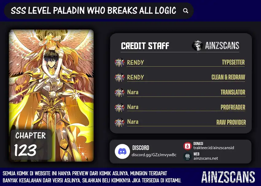 Baca SSS-Level Paladin Who Breaks All Logic - Chapter 123 halaman 1