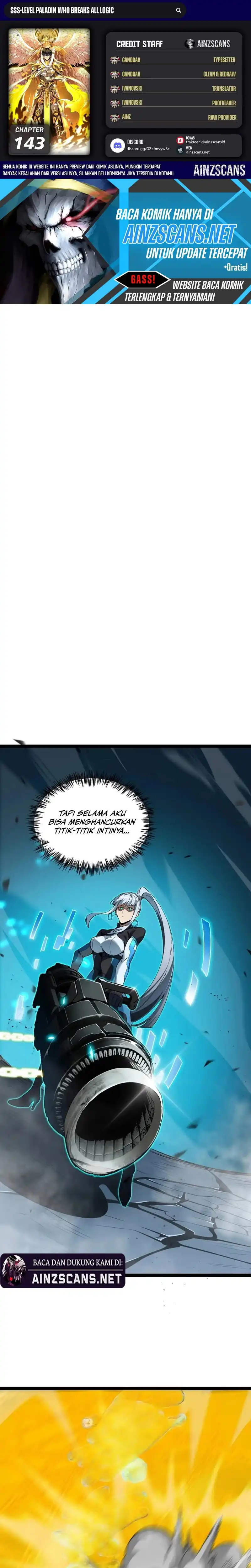SSS-Level Paladin Who Breaks All Logic Chapter 143 - Page 1