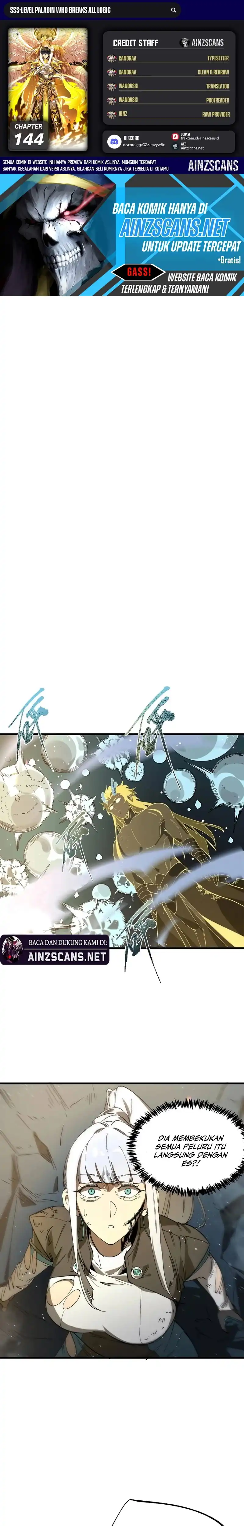 SSS-Level Paladin Who Breaks All Logic Chapter 144 - Page 1