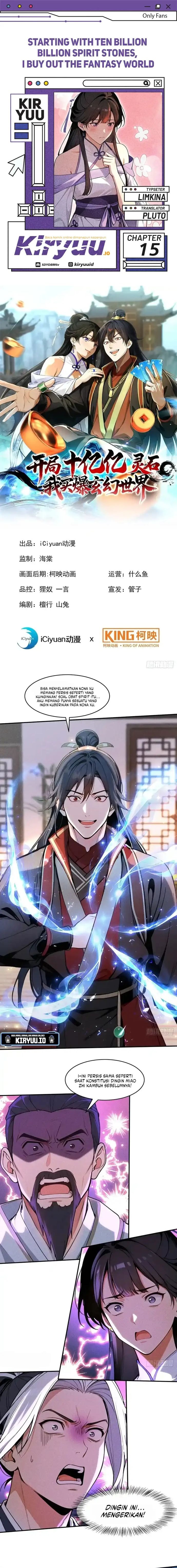 Baca Starting with Ten Billion Spirit Stones, I Buy Out the Fantasy World - Chapter 15 halaman 1