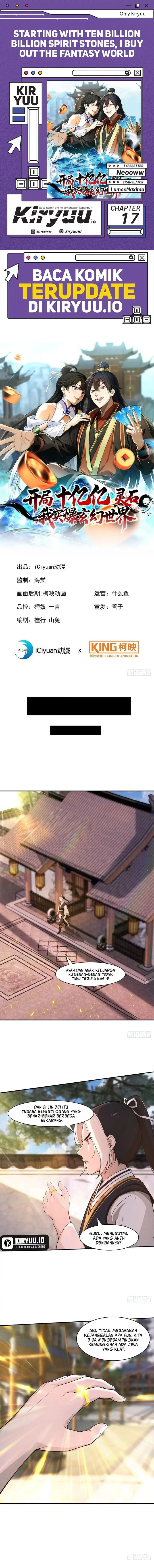 Baca Starting with Ten Billion Spirit Stones, I Buy Out the Fantasy World - Chapter 17 halaman 1