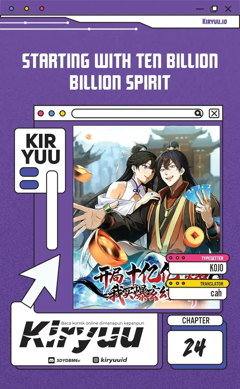 Baca Starting with Ten Billion Spirit Stones, I Buy Out the Fantasy World - Chapter 24 halaman 1