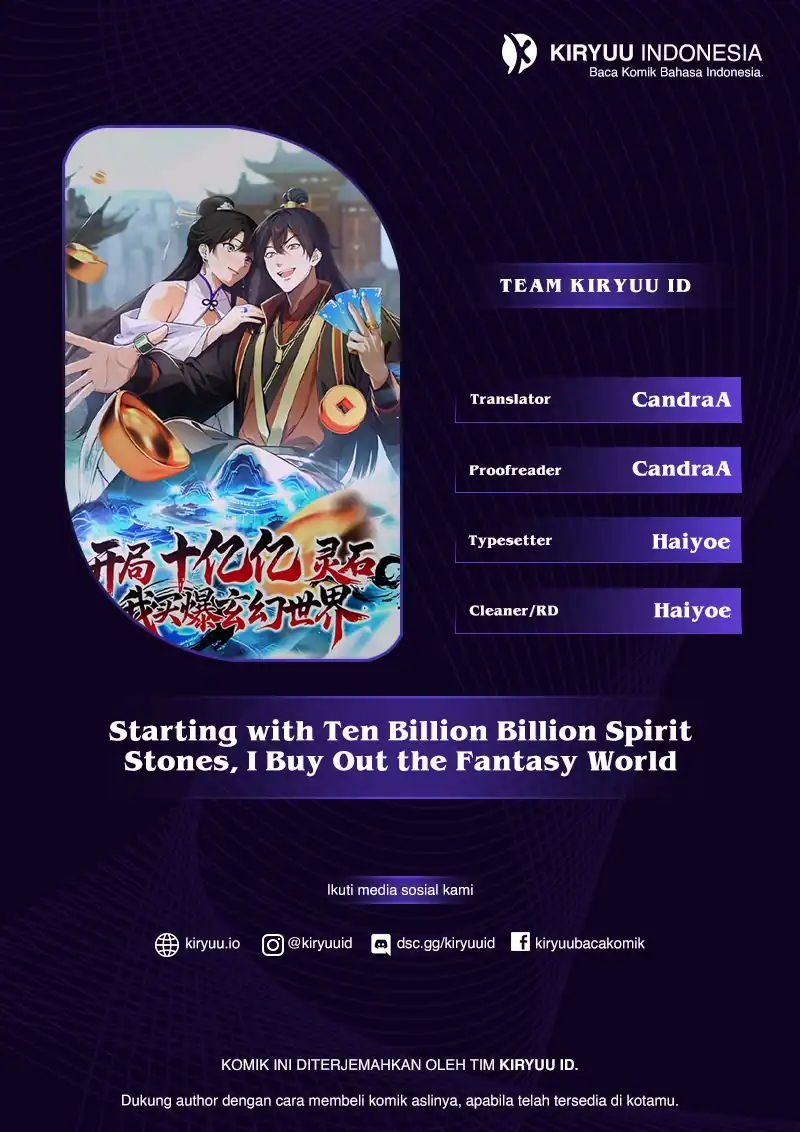 Baca Starting with Ten Billion Spirit Stones, I Buy Out the Fantasy World - Chapter 25 halaman 1