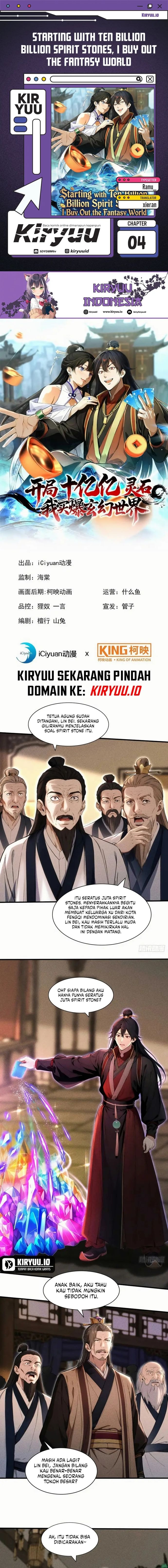 Baca Starting with Ten Billion Spirit Stones, I Buy Out the Fantasy World - Chapter 4 halaman 1