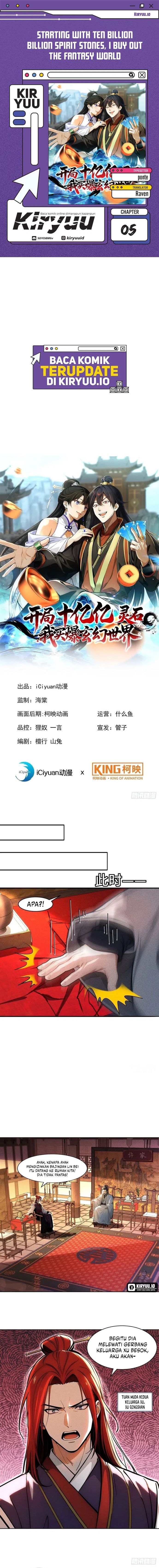 Baca Starting with Ten Billion Spirit Stones, I Buy Out the Fantasy World - Chapter 5 halaman 1