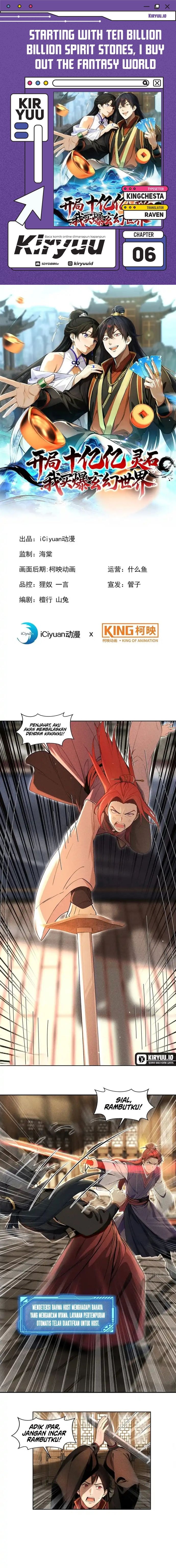 Baca Starting with Ten Billion Spirit Stones, I Buy Out the Fantasy World - Chapter 6 halaman 1