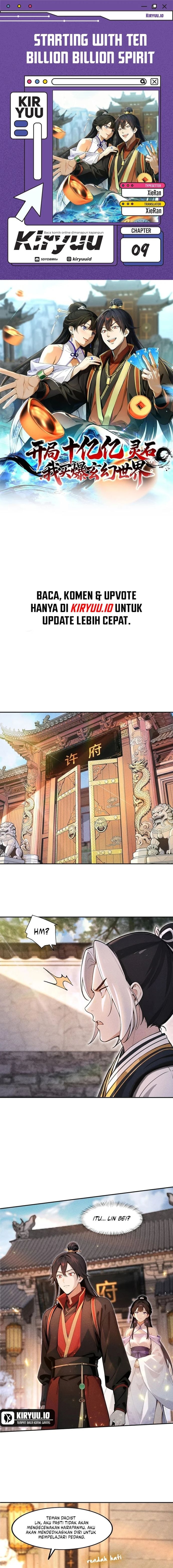 Baca Starting with Ten Billion Spirit Stones, I Buy Out the Fantasy World - Chapter 9 halaman 1