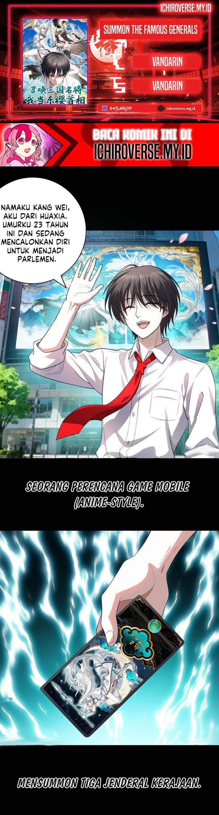 Baca Summon the Famous Generals of the Three Kingdoms, I Will Be the Prime Minister of Dongying - Chapter 1 halaman 1