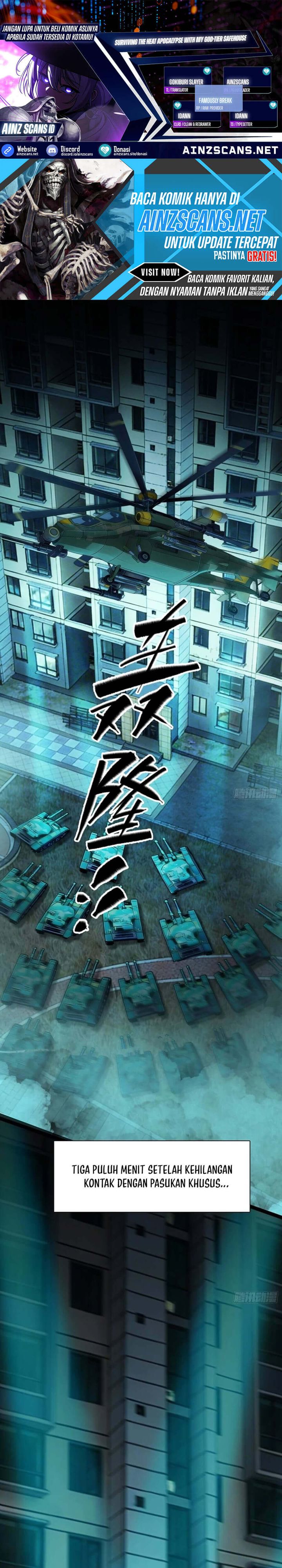 Baca Surviving the Heat Apocalypse with My God-Tier Safehouse - Chapter 32 halaman 1