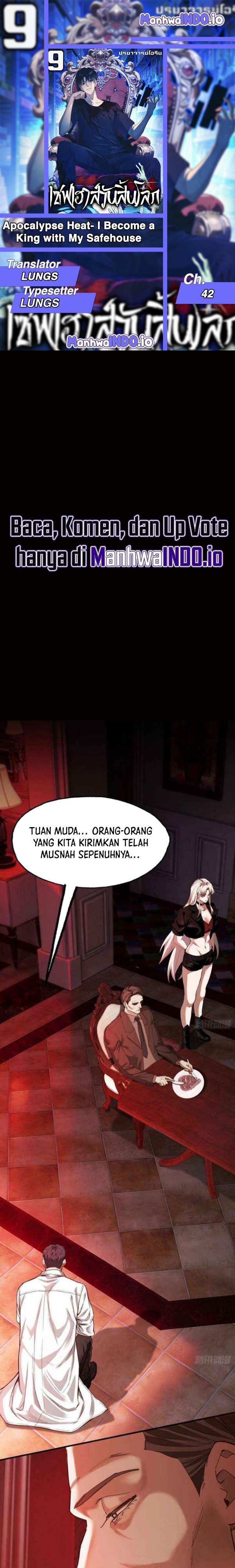 Baca Surviving the Heat Apocalypse with My God-Tier Safehouse - Chapter 42 halaman 1