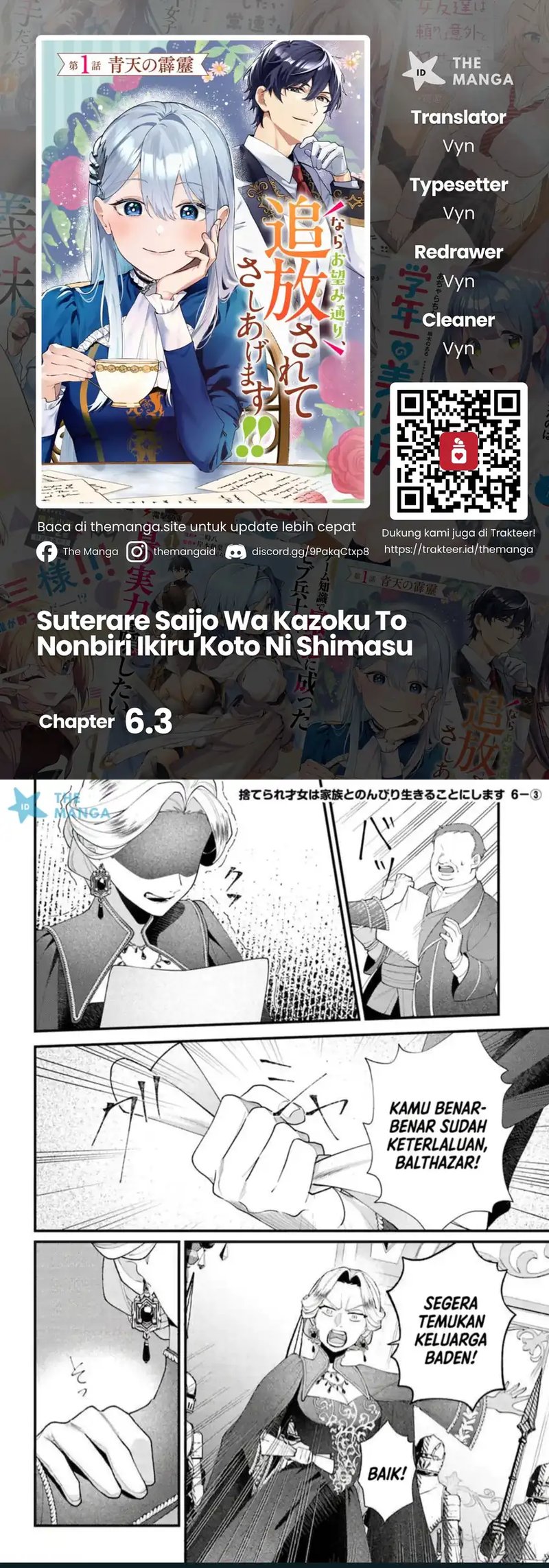 Suterare Saijo Wa Kazoku To Nonbiri Ikiru Koto Ni Shimasu Chapter 6.3 - Page 1