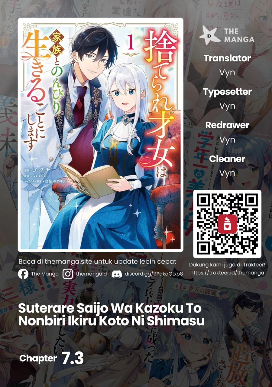Suterare Saijo Wa Kazoku To Nonbiri Ikiru Koto Ni Shimasu Chapter 7.3 - Page 1