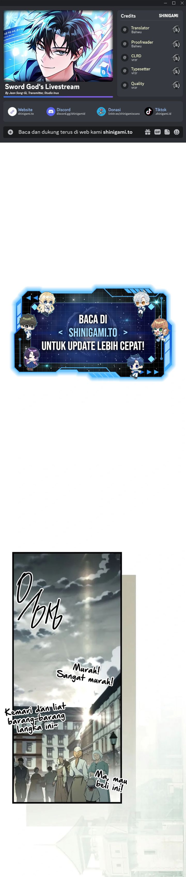 Baca Sword God's Livestream - Chapter 9 halaman 1
