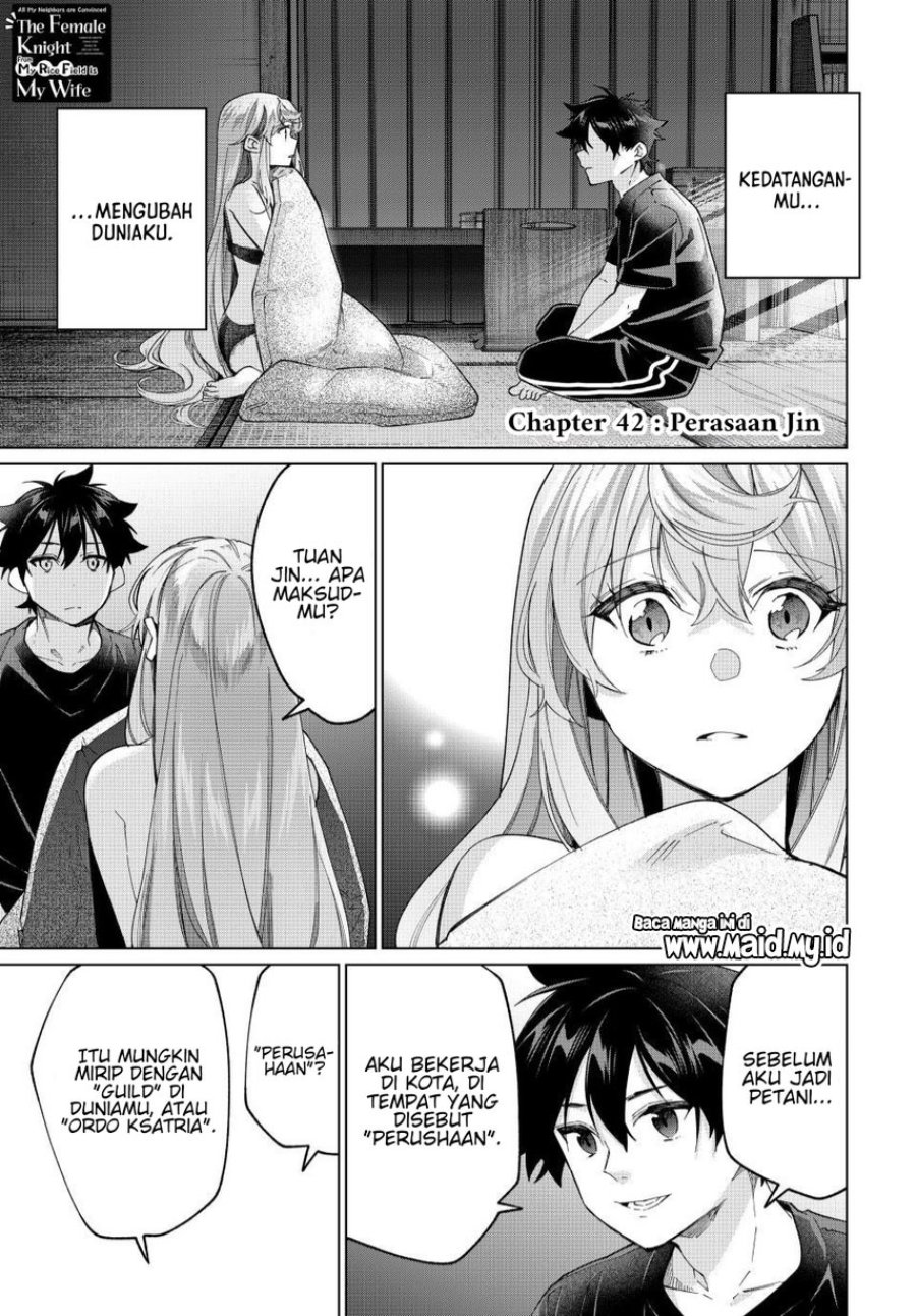 Tanbo de Hirotta Onna Kishi, Inaka de Ore no Yome da to Omowareteiru Chapter 42 - Page 3