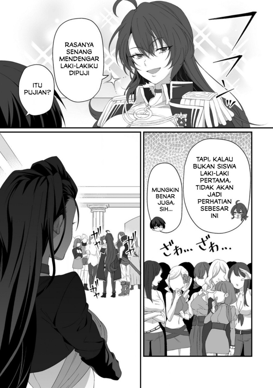 Baca Teisou Gyakuten Sekai De Yuiitsu No Otoko Kishi No Ore, Onna Kishi Gakuen Ni Nyuugaku Shitara Nazeka Eiyou Atsukai Sareta ~Zetsurin Skill De Harem Musou~ - Chapter 4.2 halaman 4