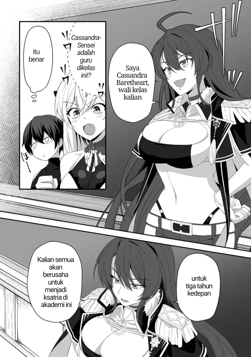Baca Teisou Gyakuten Sekai De Yuiitsu No Otoko Kishi No Ore, Onna Kishi Gakuen Ni Nyuugaku Shitara Nazeka Eiyou Atsukai Sareta ~Zetsurin Skill De Harem Musou~ - Chapter 4.5 halaman 4