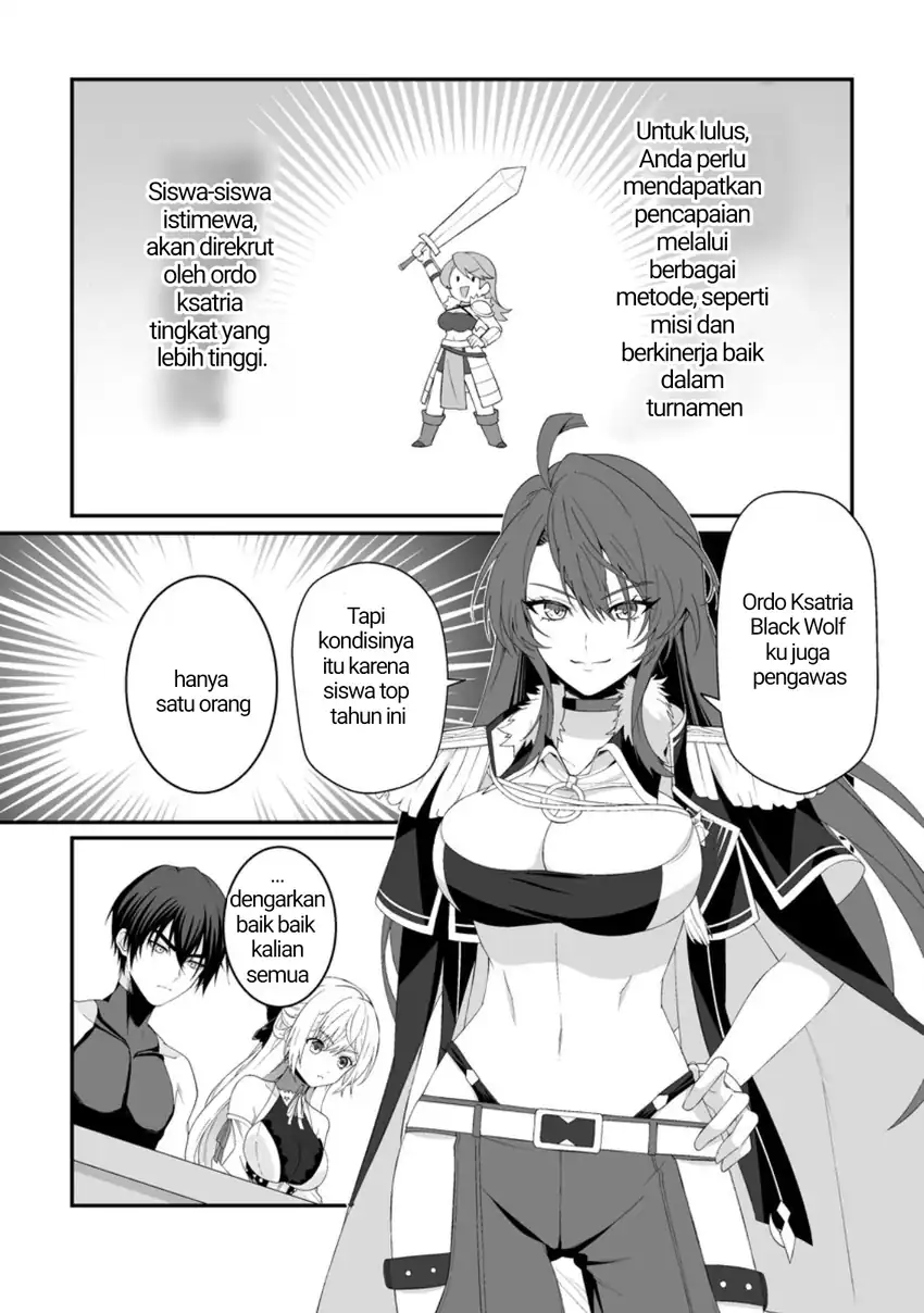 Baca Teisou Gyakuten Sekai De Yuiitsu No Otoko Kishi No Ore, Onna Kishi Gakuen Ni Nyuugaku Shitara Nazeka Eiyou Atsukai Sareta ~Zetsurin Skill De Harem Musou~ - Chapter 4.5 halaman 5