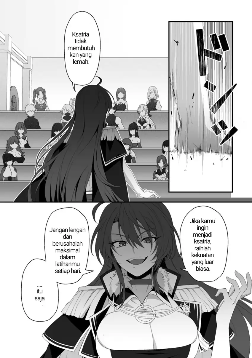 Baca Teisou Gyakuten Sekai De Yuiitsu No Otoko Kishi No Ore, Onna Kishi Gakuen Ni Nyuugaku Shitara Nazeka Eiyou Atsukai Sareta ~Zetsurin Skill De Harem Musou~ - Chapter 4.5 halaman 6