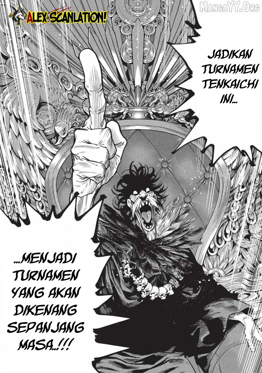 Baca Tenkaichi: Nihon Saikyou Bugeisha Ketteisen - Chapter 58 halaman 22