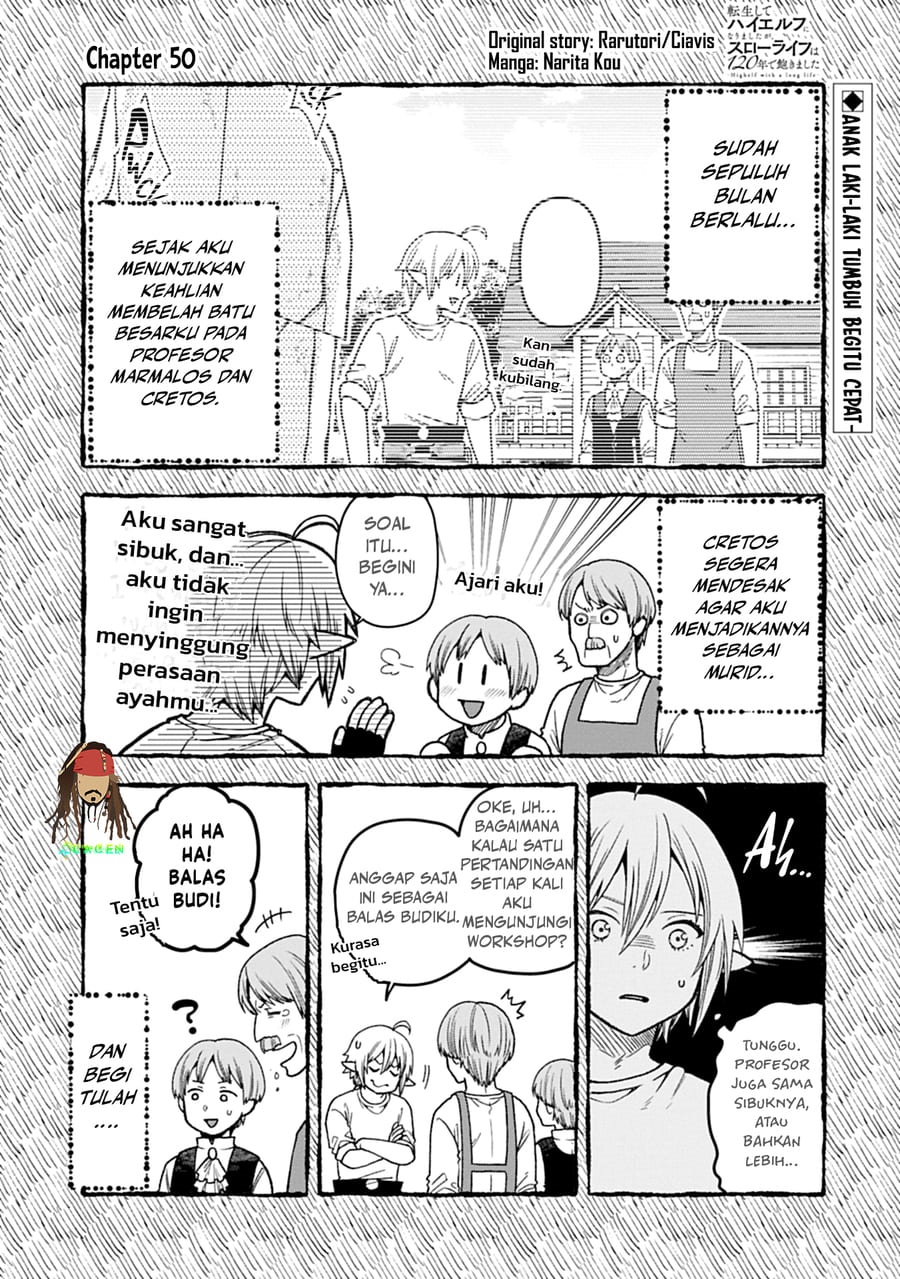 Baca Tensei Shite High Elf ni Narimashitaga, Slow Life wa 120-nen de Akimashita - Chapter 50 halaman 1
