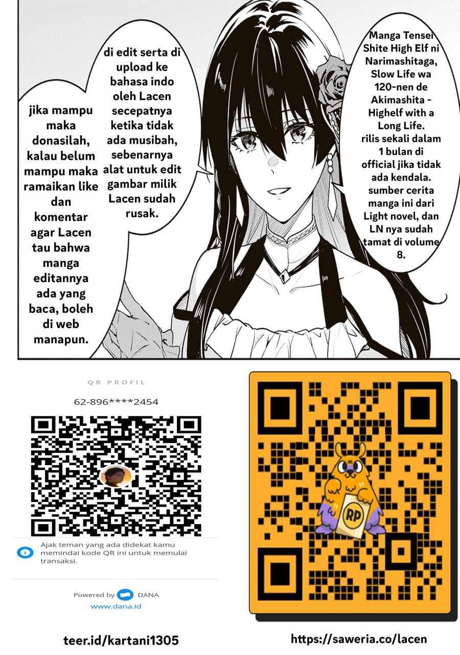 Baca Tensei Shite High Elf ni Narimashitaga, Slow Life wa 120-nen de Akimashita - Chapter 50 halaman 22
