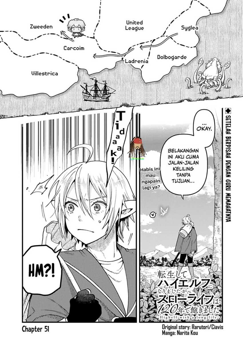 Baca Tensei Shite High Elf ni Narimashitaga, Slow Life wa 120-nen de Akimashita - Chapter 51 halaman 2