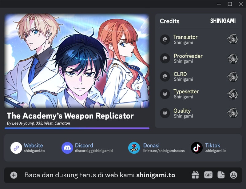 The Academy’s Weapon Replicator Chapter 12 - Page 1