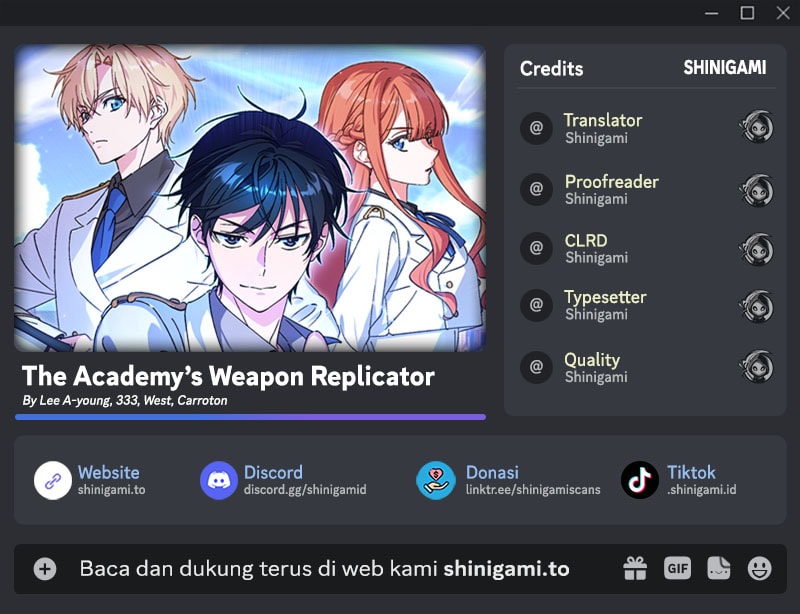 Baca The Academy’s Weapon Replicator Chapter 3 Bahasa Indonesia page 6