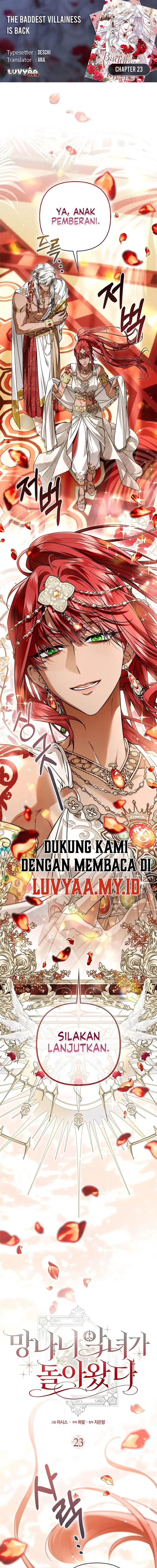 Baca The Baddest Villainess Is Back Chapter 23 Bahasa Indonesia page 6