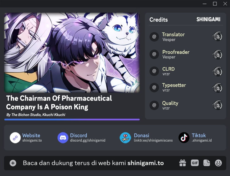 Baca The Chairman of Pharmaceutical Company is a Poison King - Chapter 25 halaman 1