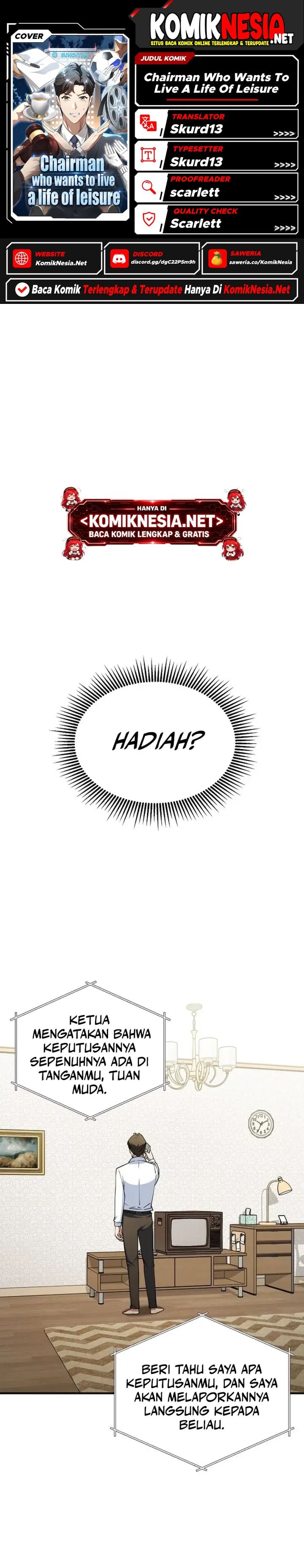 Baca The Chairman Who Just Wants to Slack Off Chapter 2 Bahasa Indonesia page 6