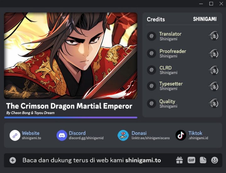 The Crimson Dragon Martial Emperor Chapter 0 - Page 1