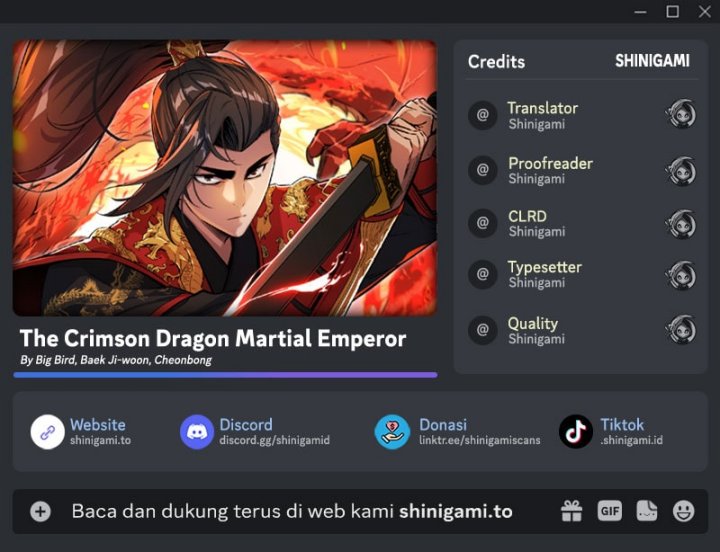 The Crimson Dragon Martial Emperor Chapter 21 - Page 1