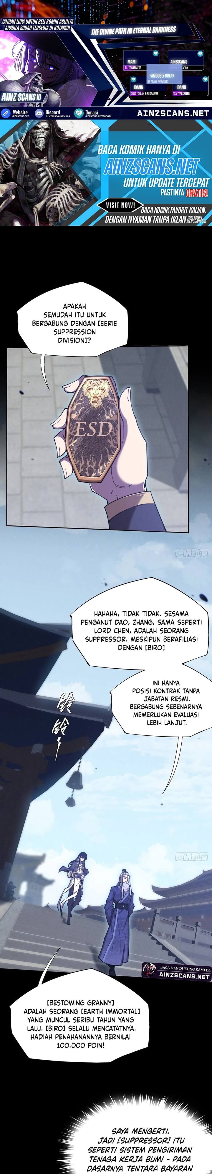 Baca The Divine Path in Eternal Darkness - Chapter 50 halaman 1
