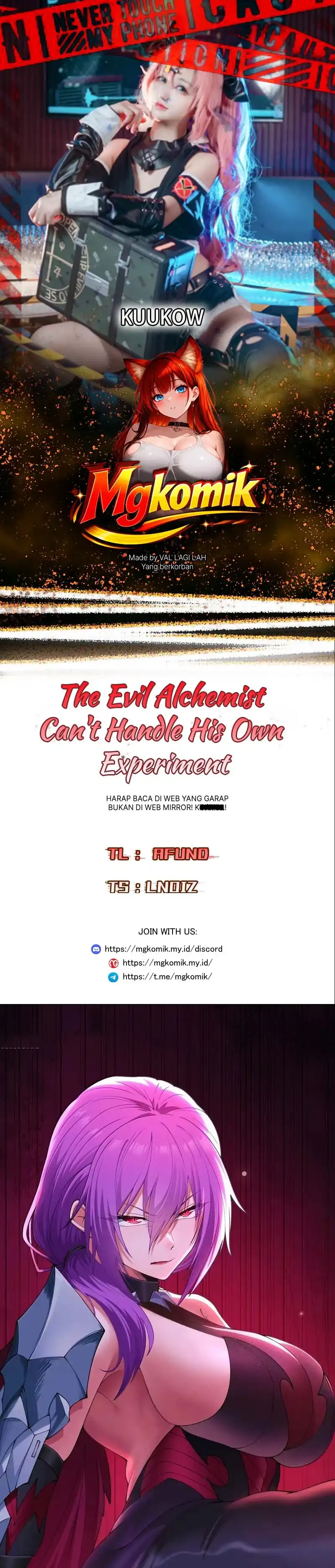 Baca The Evil Alchemist Can't Handle His Own Experiment - Chapter 73 halaman 1