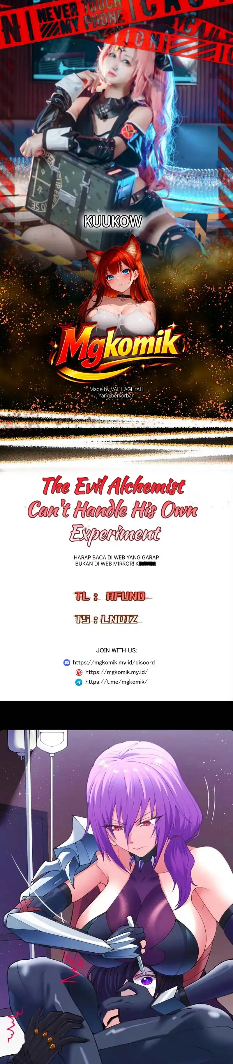 Baca The Evil Alchemist Can't Handle His Own Experiment - Chapter 74 halaman 1