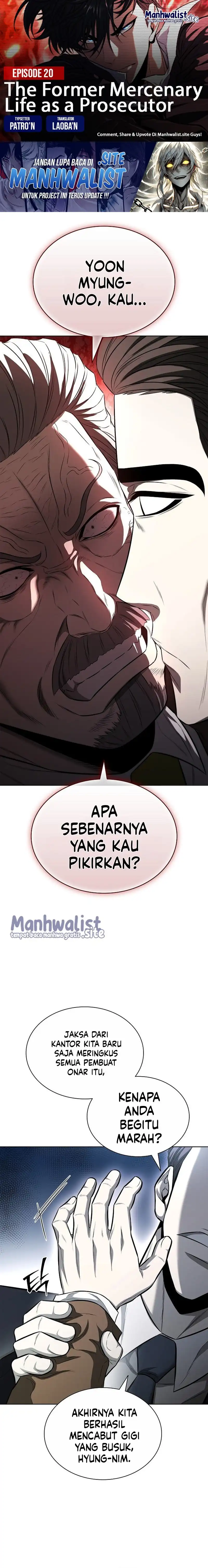 Baca The Former Mercenary's Life as a Prosecutor - Chapter 20 halaman 1