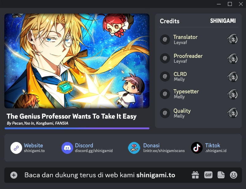 The Genius Professor Wants an Easy Life Chapter 15 - Page 1