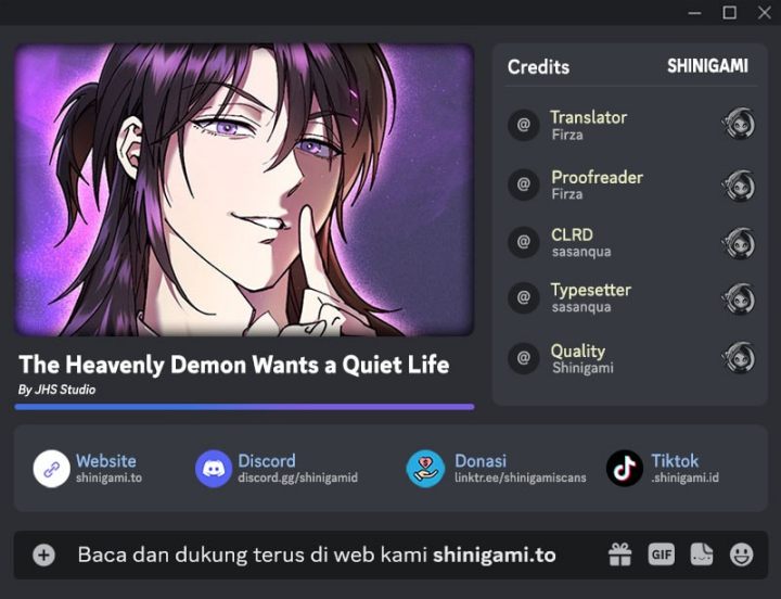 Baca The Heavenly Demon Wants A Quiet Life - Chapter 77 halaman 1