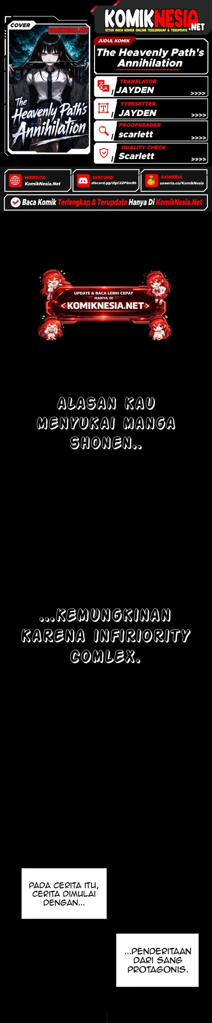Baca The Heavenly Path's Annihilation - Chapter 1 halaman 1