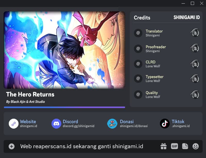 Baca The Hero Returns - Chapter 2 halaman 1