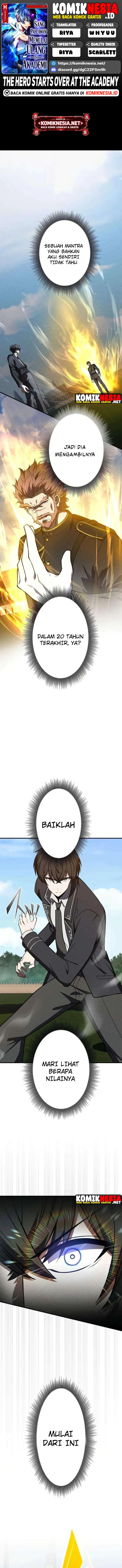 Baca The Hero Starts Over at the Academy - Chapter 26 halaman 1