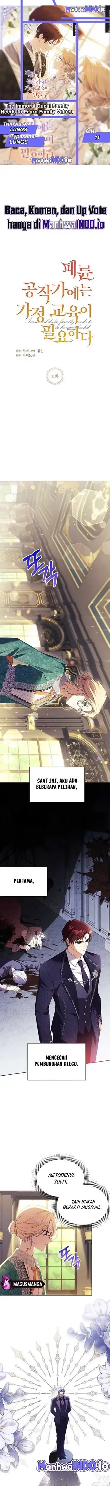 Baca The Immoral Duke Needs to Be Homeschooled - Chapter 11 halaman 1